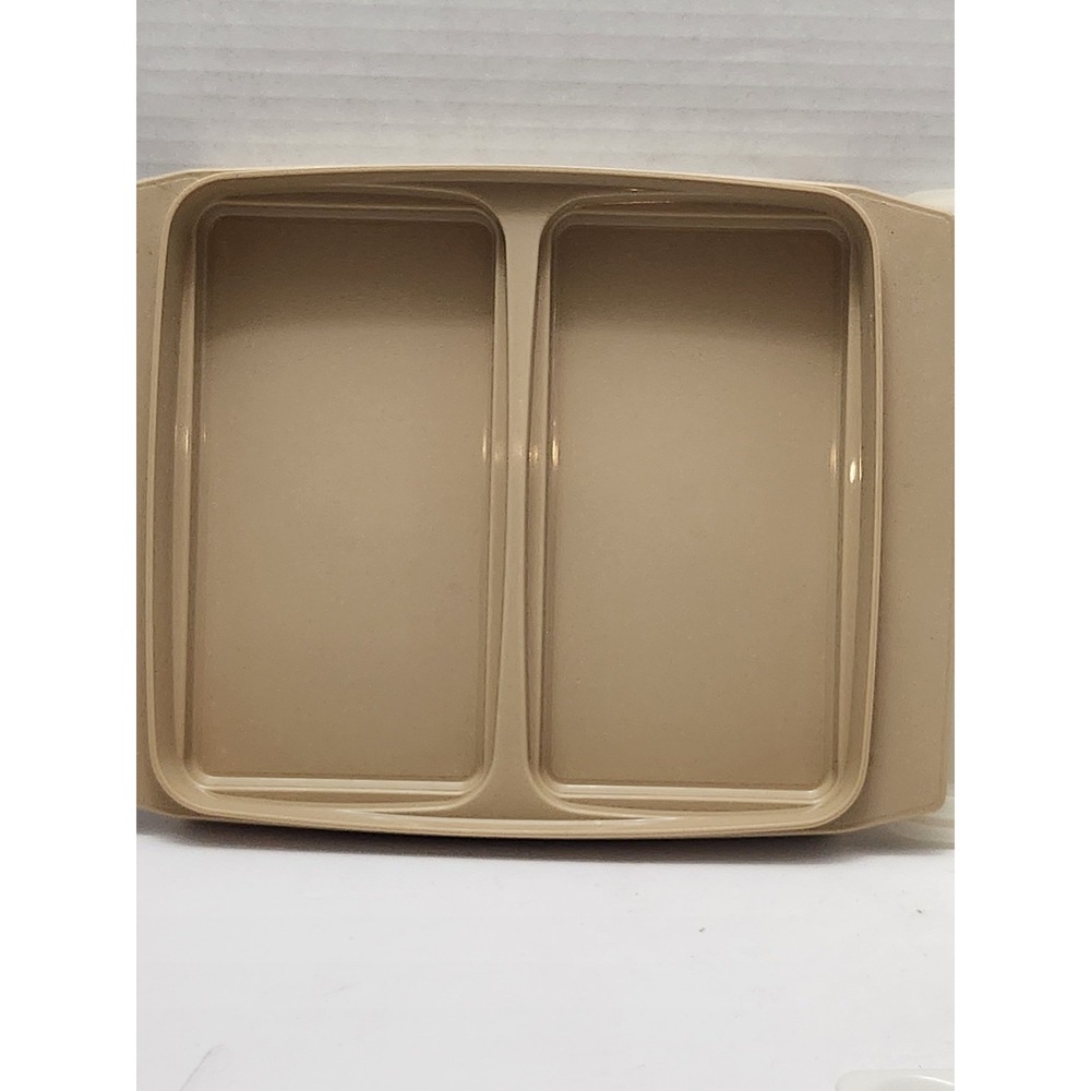 Vintage Tupperware Deviled Egg Keeper 723-1  4 Pc Set Square w/ Lid  16 eggs - Picture 4 of 5